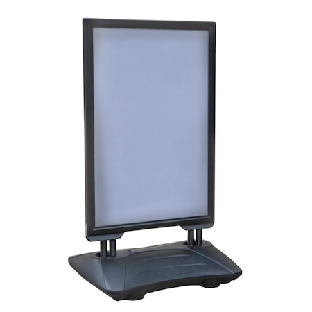 Azar Displays Large Indoor/Outdoor Weighted Aluminum Two Sided Sidewalk Frame and Curb Sign Holder 30''W X 40''H 300248